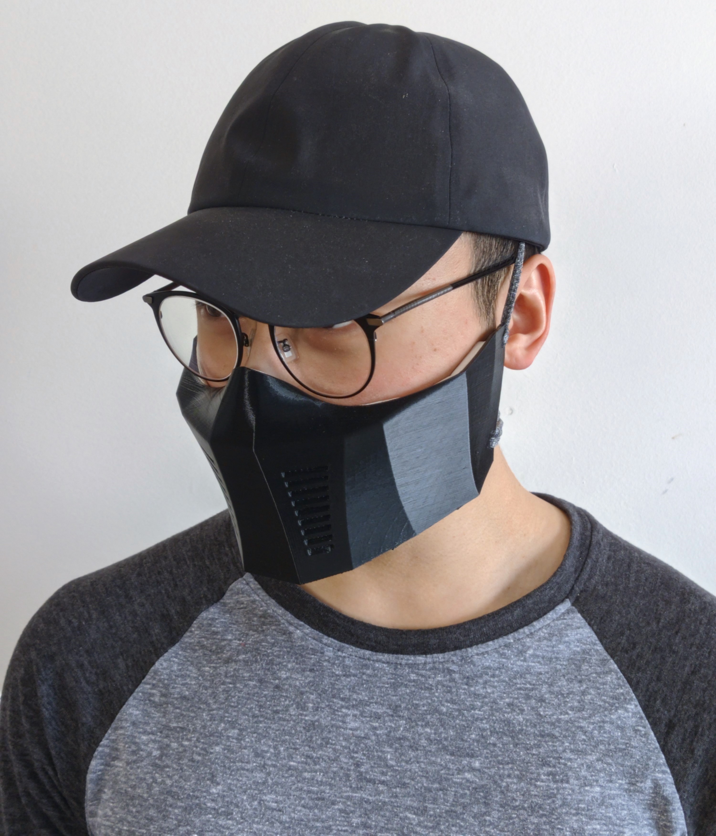 Face Mask Respirator with Filter Slots