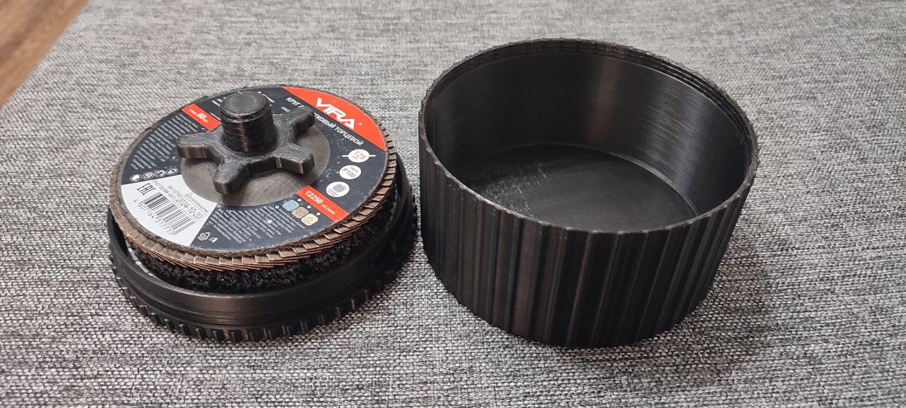 Angle grinder disc box 125 mm