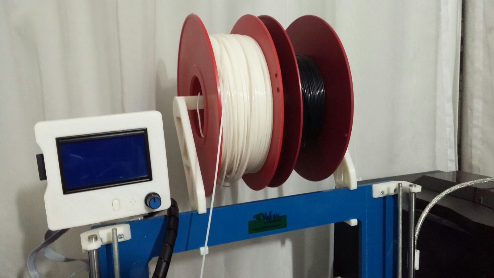 Spool holder for Prusa i3 with steel frame