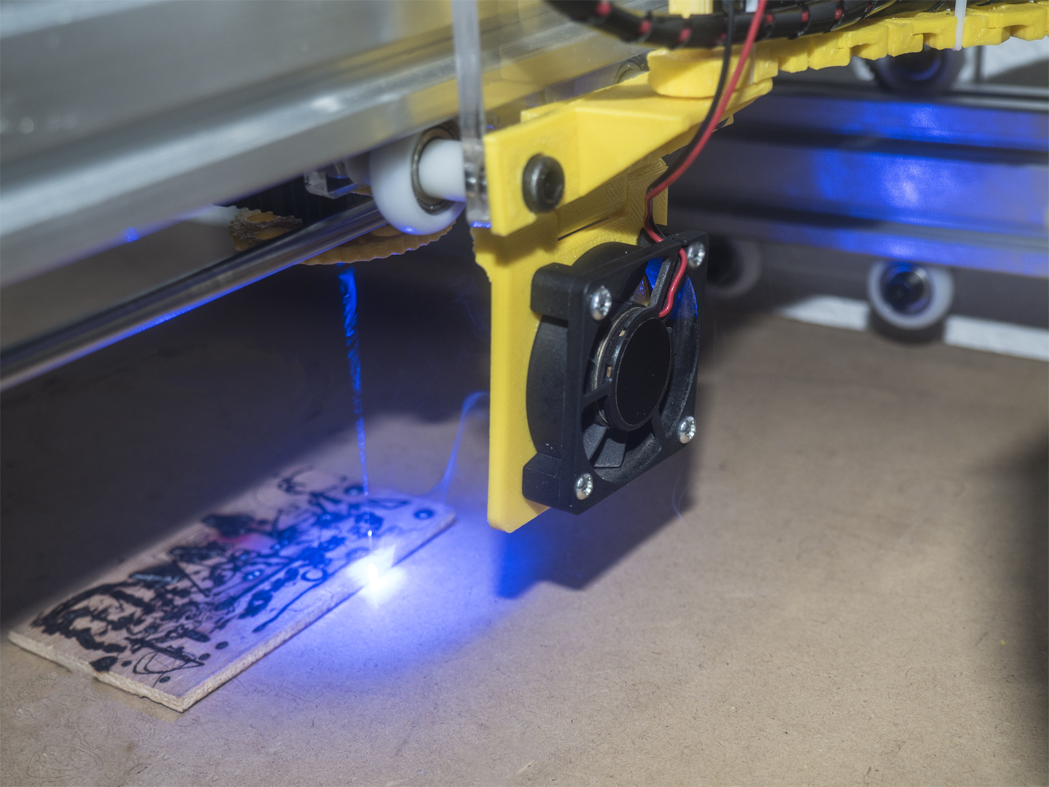 Laser Fume Blower support