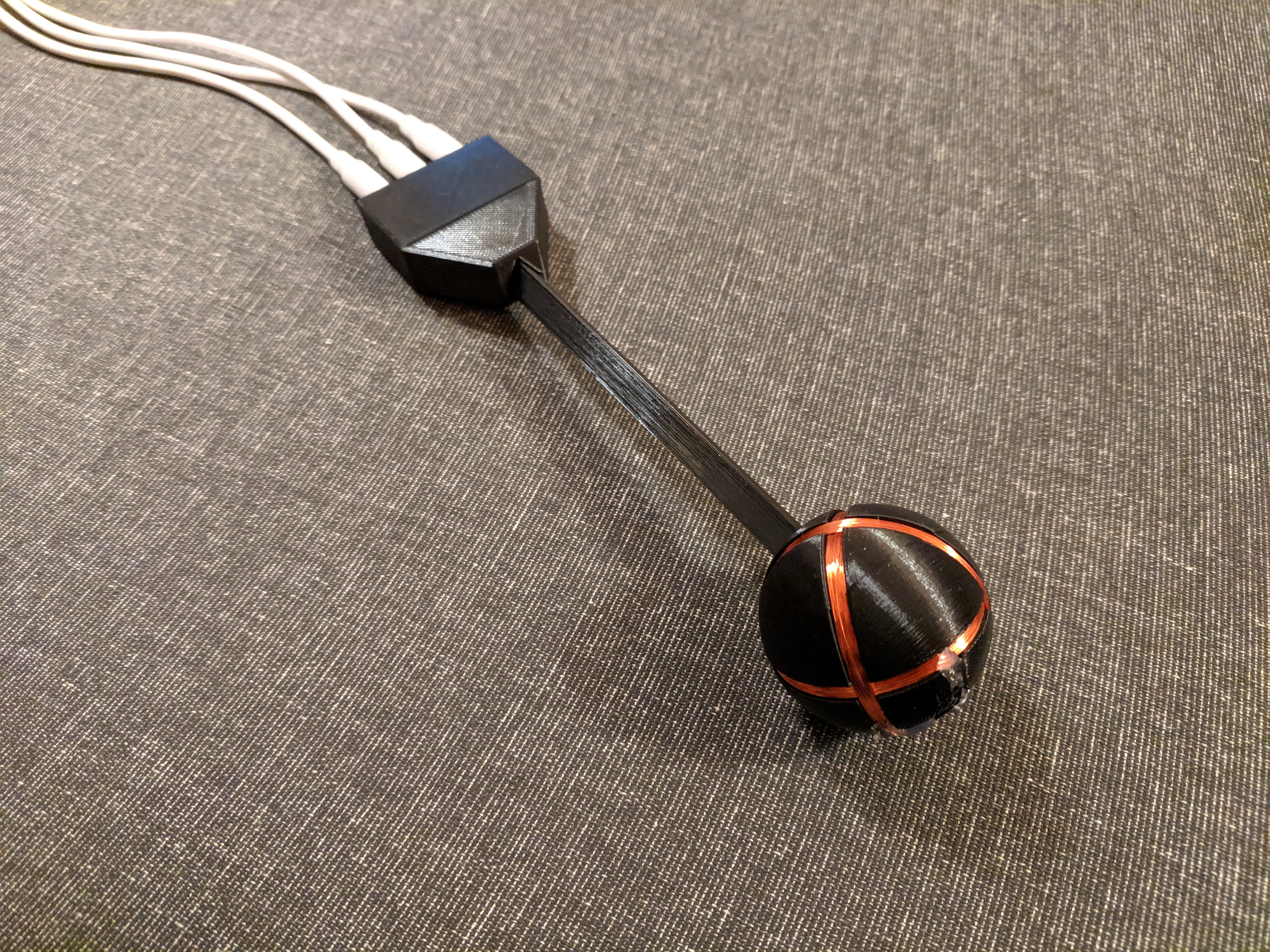 3-axis electromagnetic coil probe