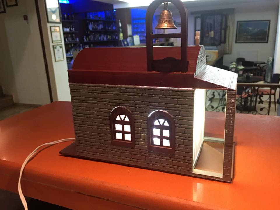 Greek Orthodox Monastery Lithophane Lamp