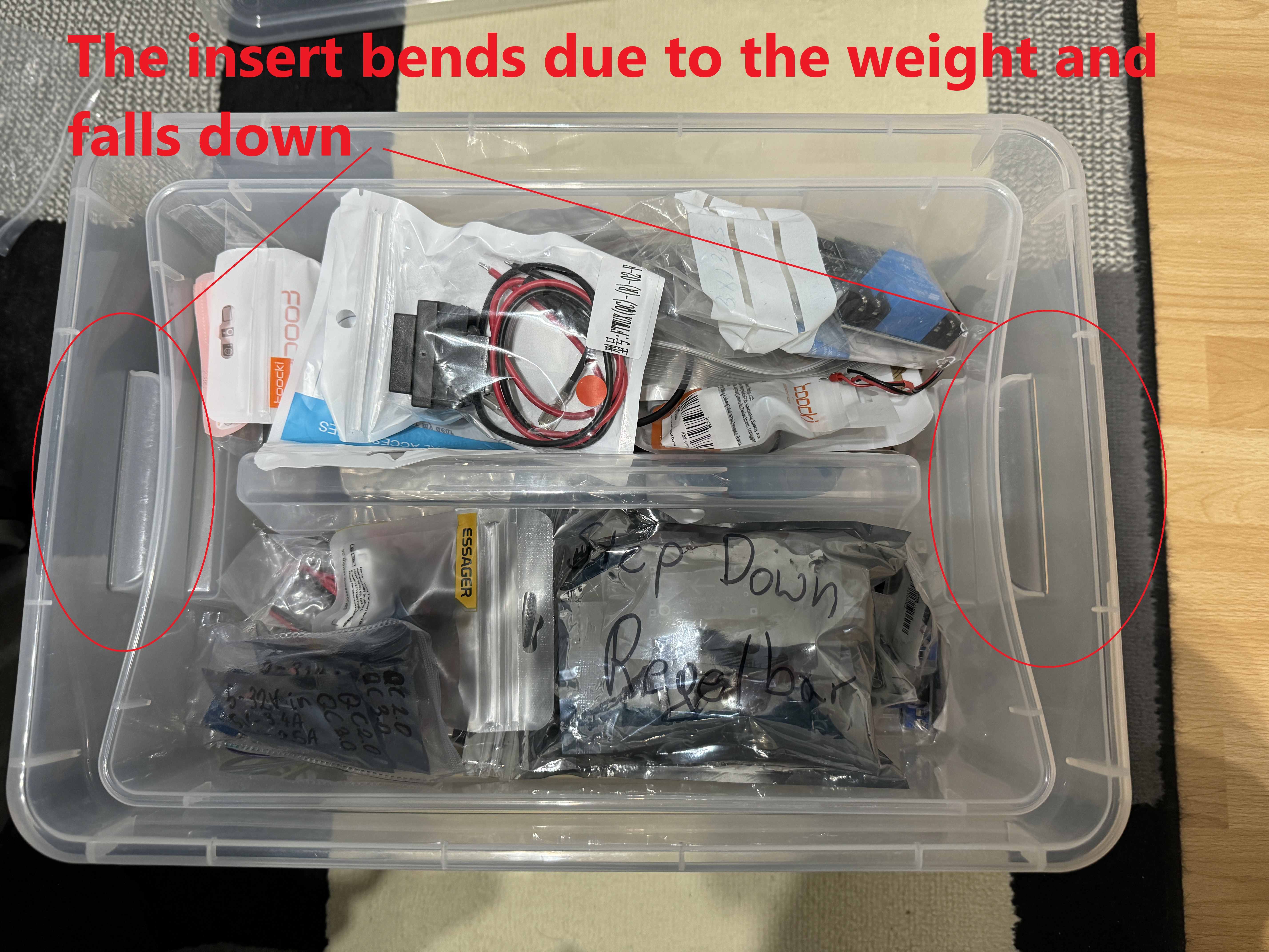 IKEA SAMLA box insert reinforcement