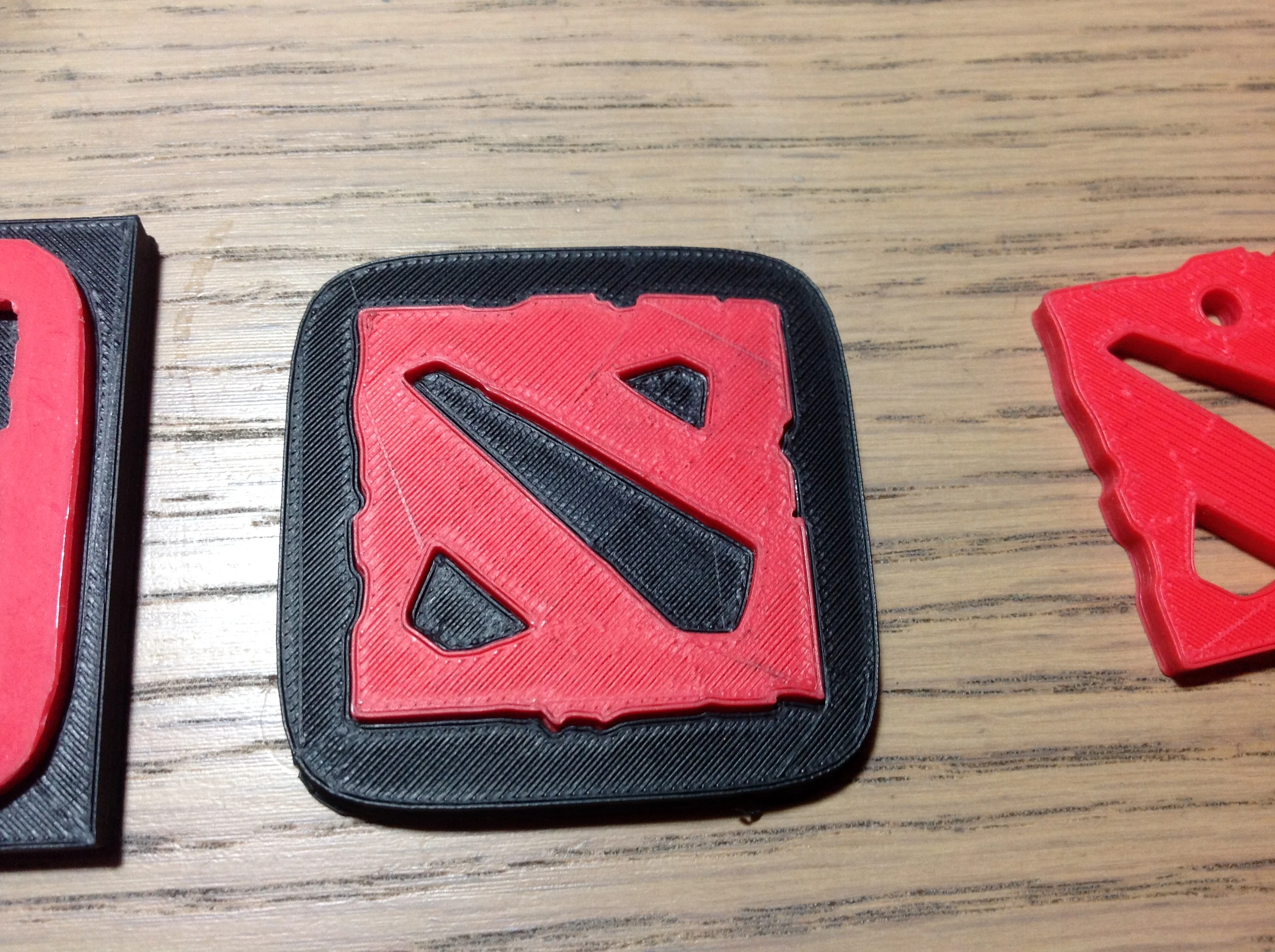 Dota 2 logo - two pieces press fitted