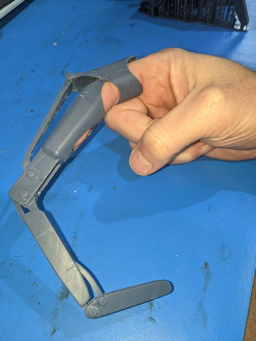 Resin Print in Place Fingers and Thumb