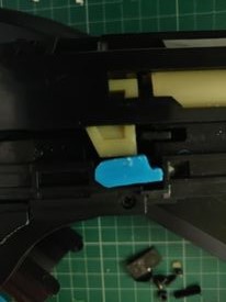 airsoft spring trishot shotgun cylinder lock part?