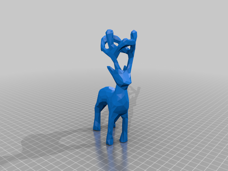 Poly Reindeer