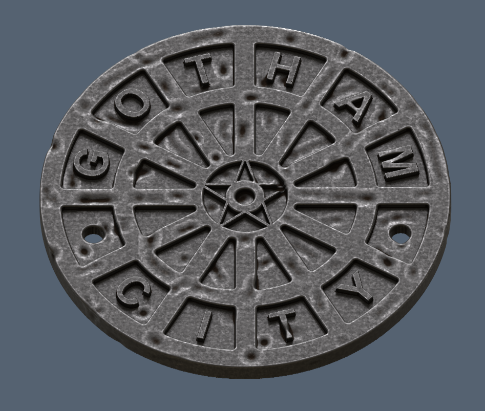 Gotham City Manhole Cover Coaster (Batman)