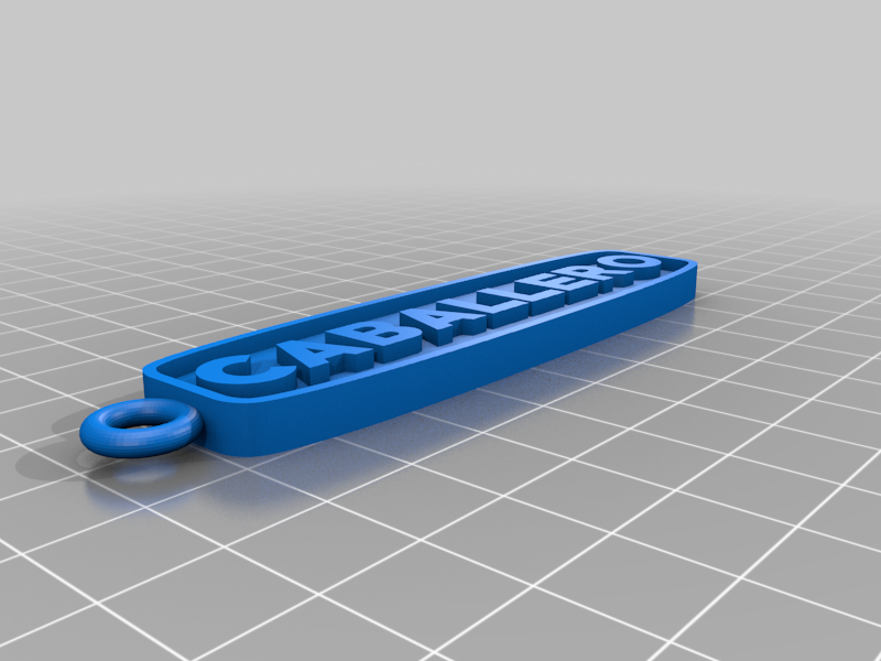 Caballero logo keychain