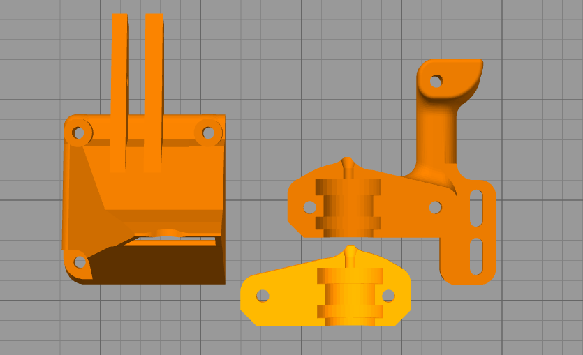 Abbas V11 E3D v6 Jkafa Hotend MK7 (Geniş Kafalı Hotent) için Extruder Tutucu ve Soğutucu Fan