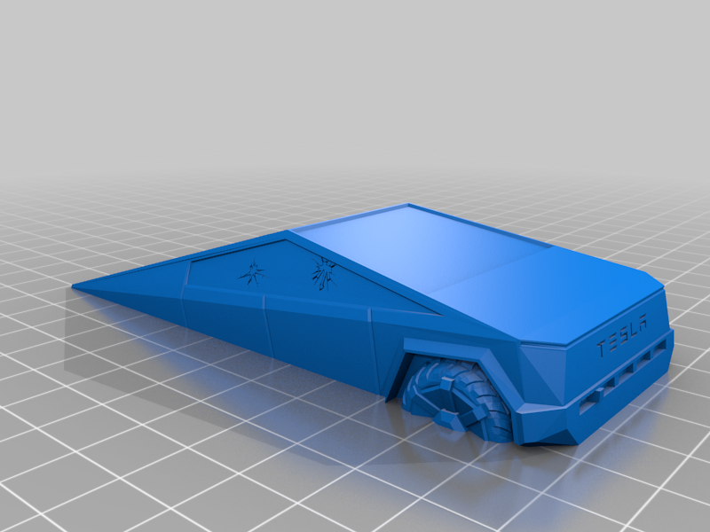 Tesla Cyber Truck  Doorstop (UPDATED)