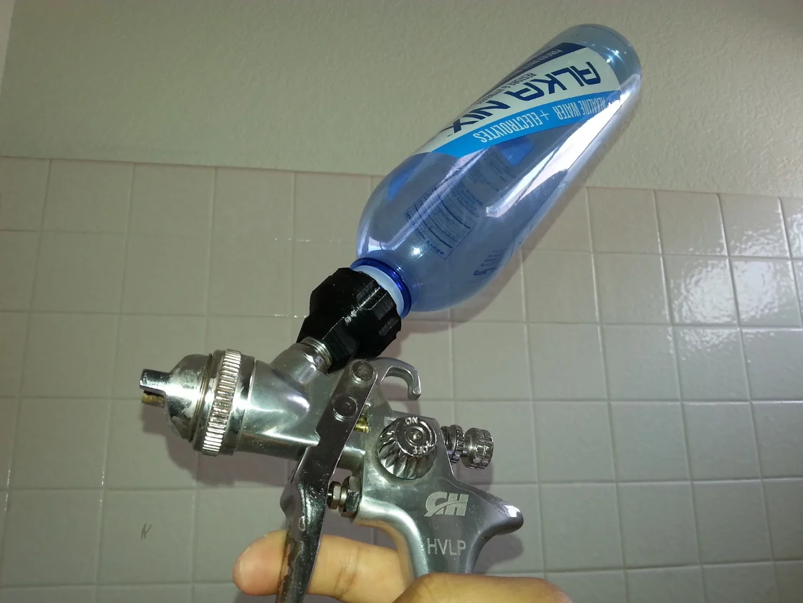 Poor man's HVLP spray gun canister Campbell Hausfeld Husky