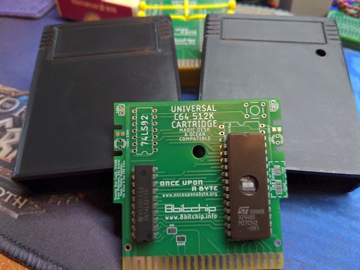 Tall Universal C64 512K Cartridges (Various Label Sizes)