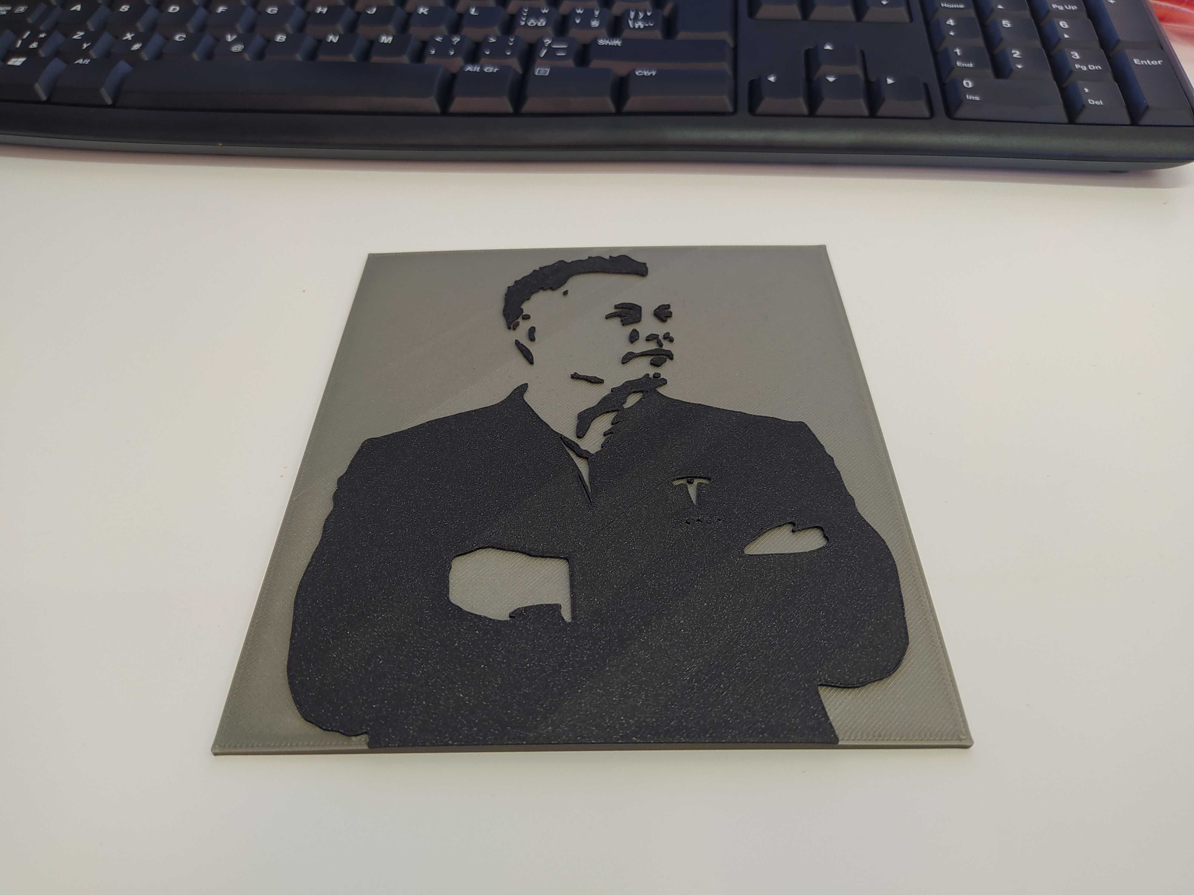 Elon Musk silhouette