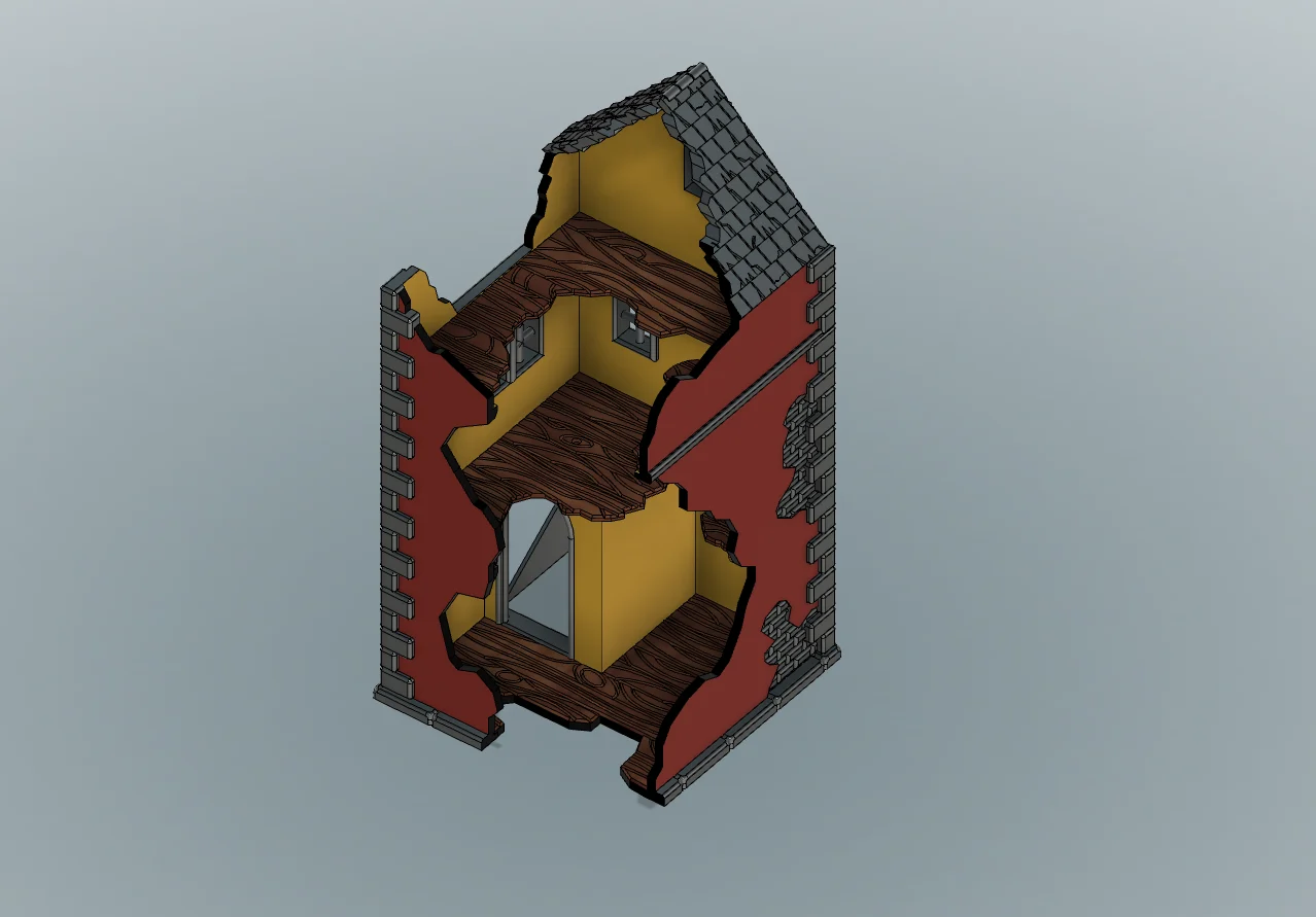 HenryRedBuilding - Mordheim, Frostgrave, War-game terrain 28mm