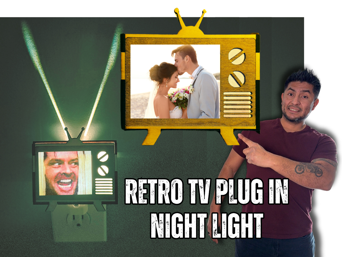 Personalized Retro TV Plug-IN Night Light