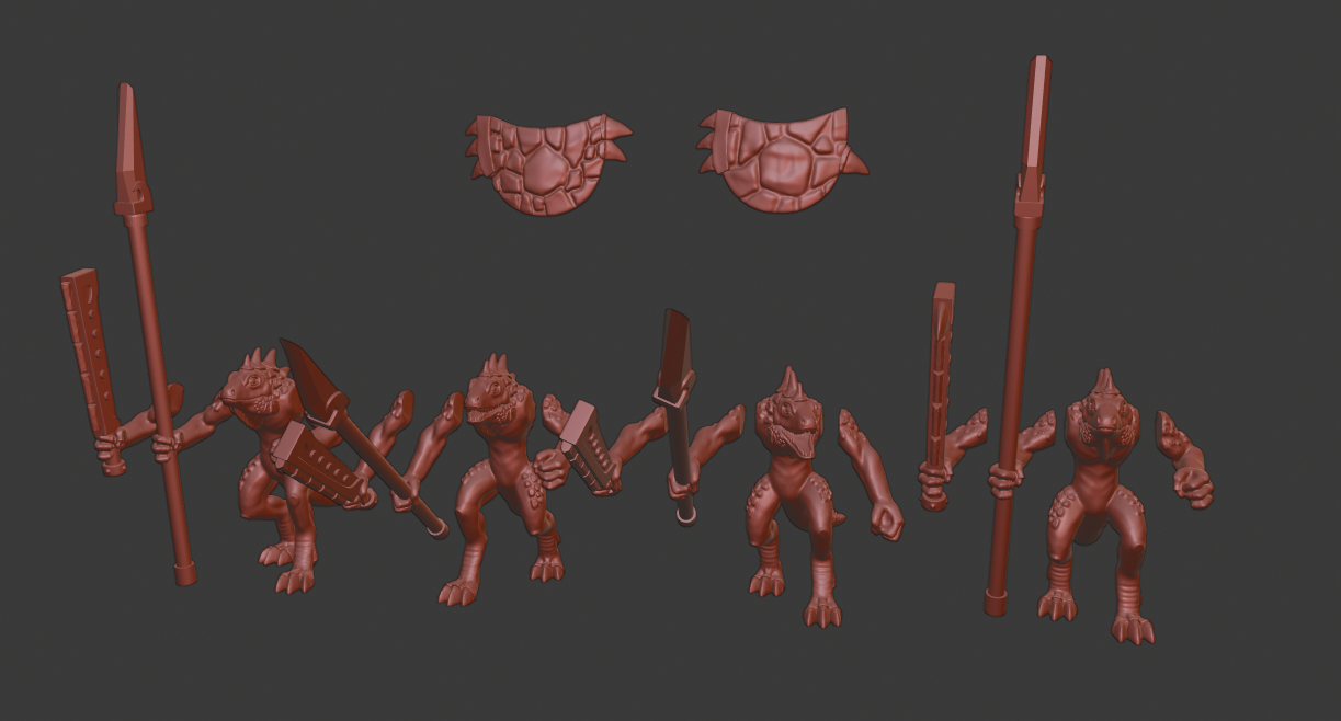 Lizardmen/Lizardfolk Miniatures