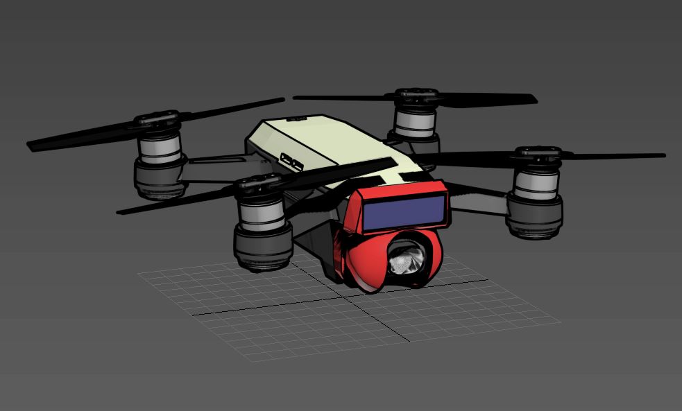 DJI spark gimbal hood and protector