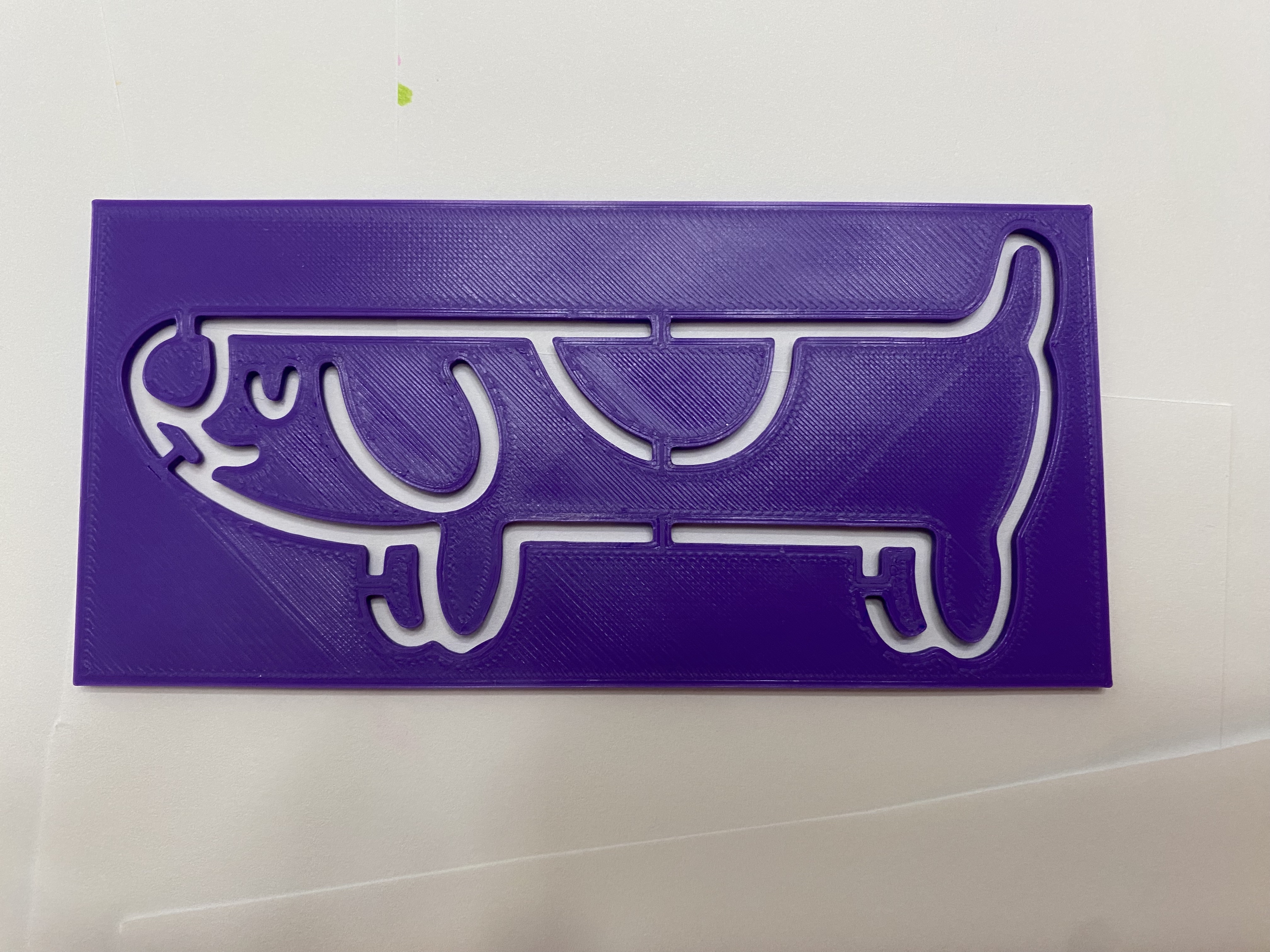 Long Dog Stencil