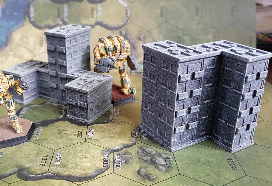 Residential Buildings for 6mm / 1:285 scale gaming sample