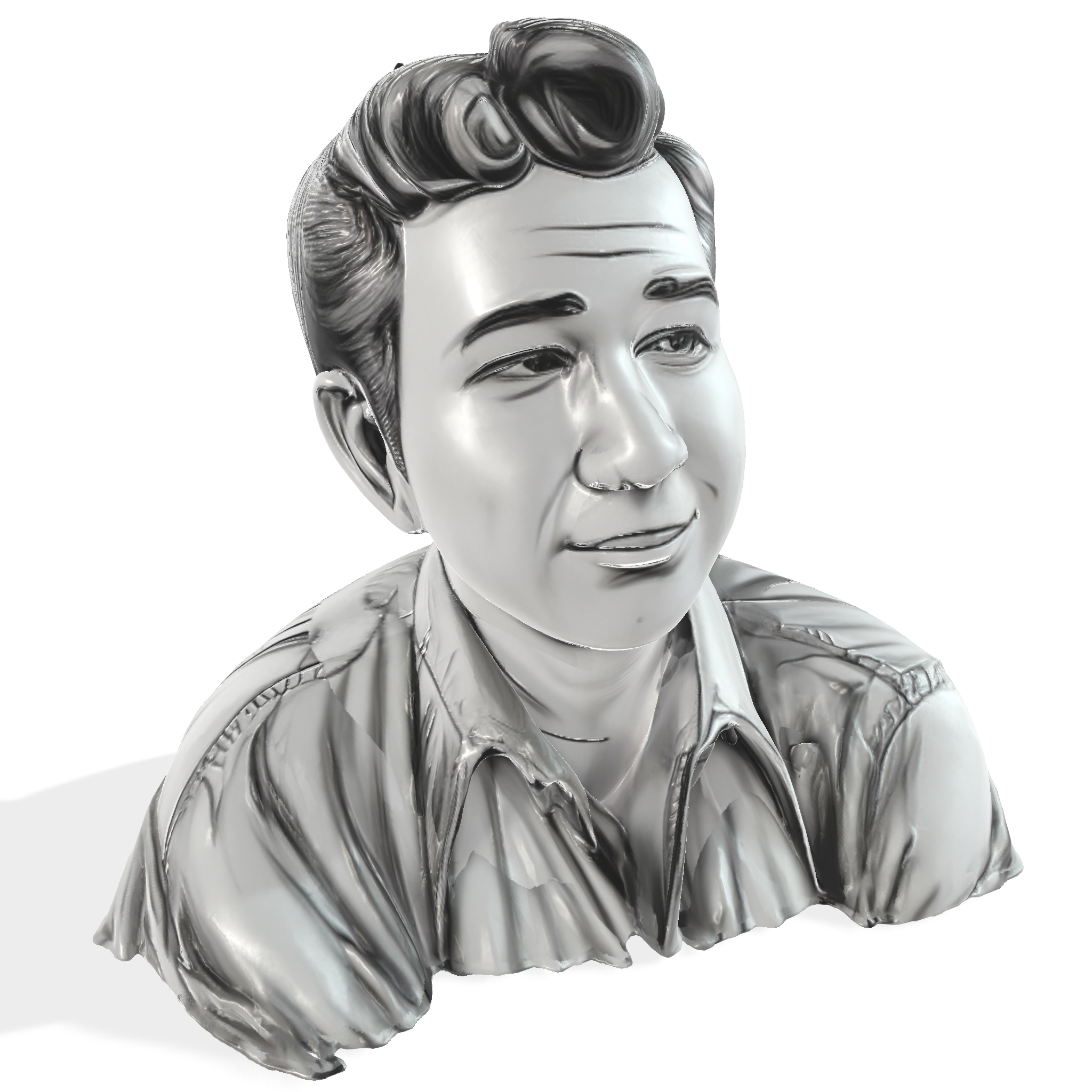 Retro-Style Gentleman Bust
