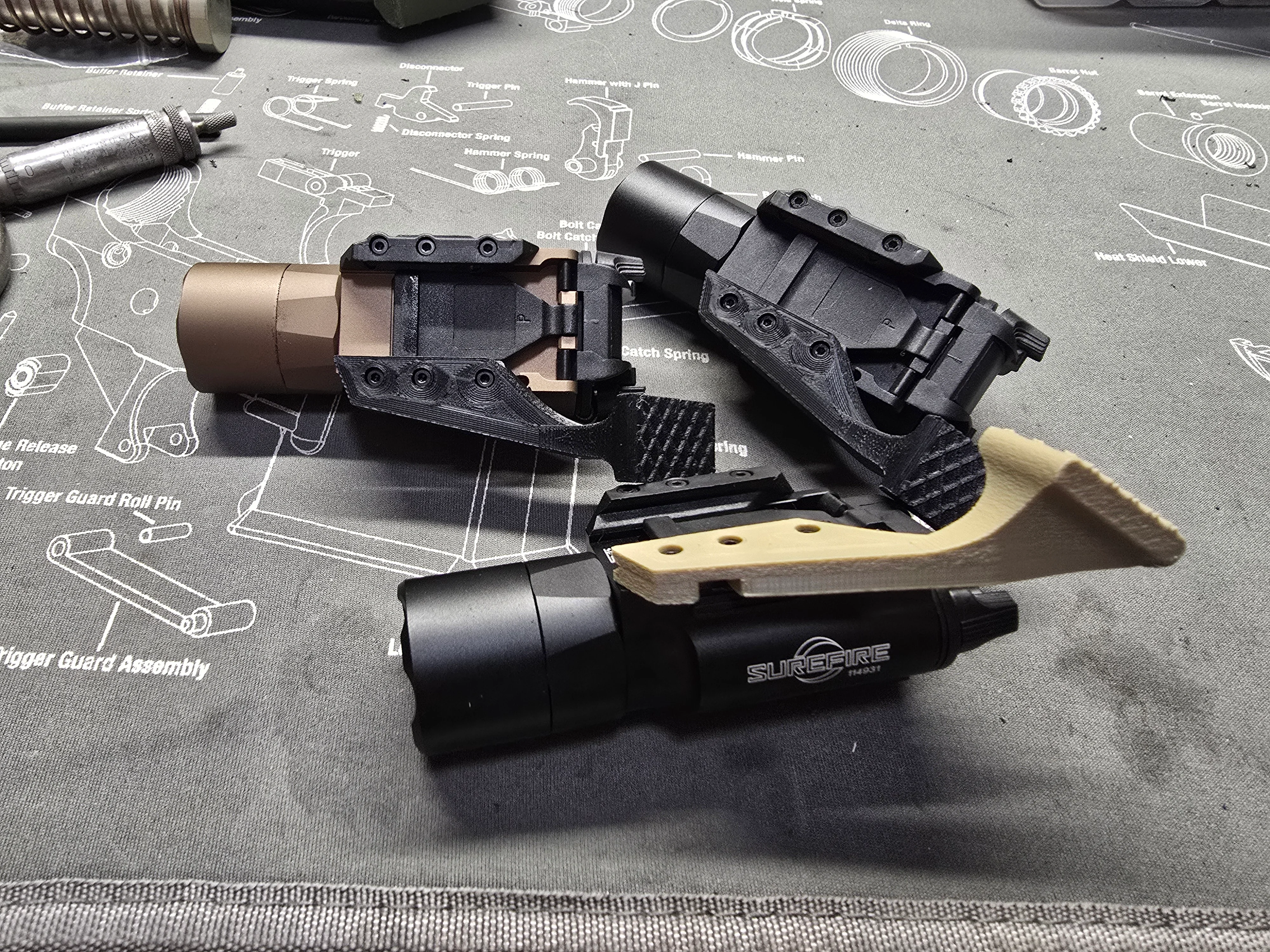 weapon mounted light X300 gas pedal