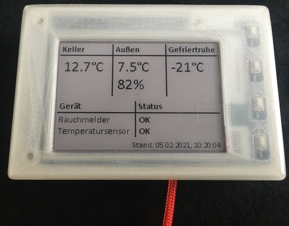 Gehäuse/Case Raspberry Pi Zero WH & Waveshare 2.7inch E-Ink display HAT