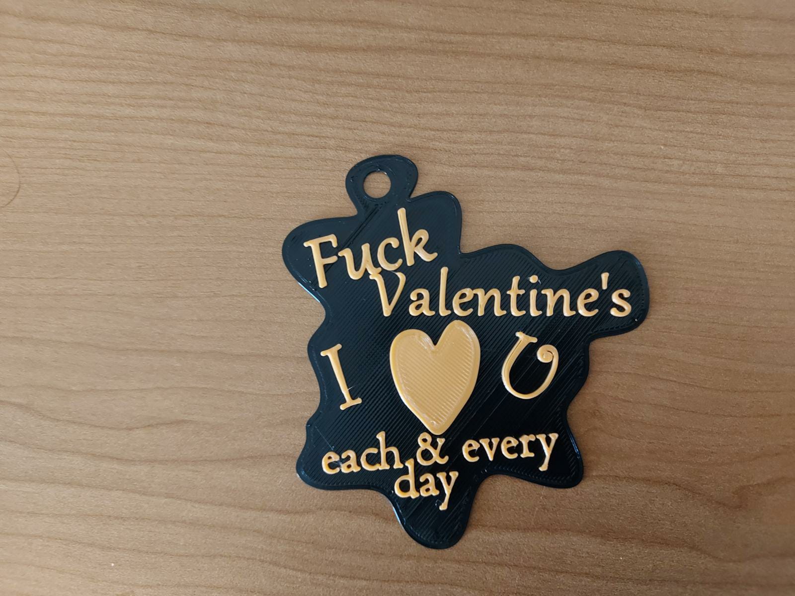 F*ck Valentine's keychain