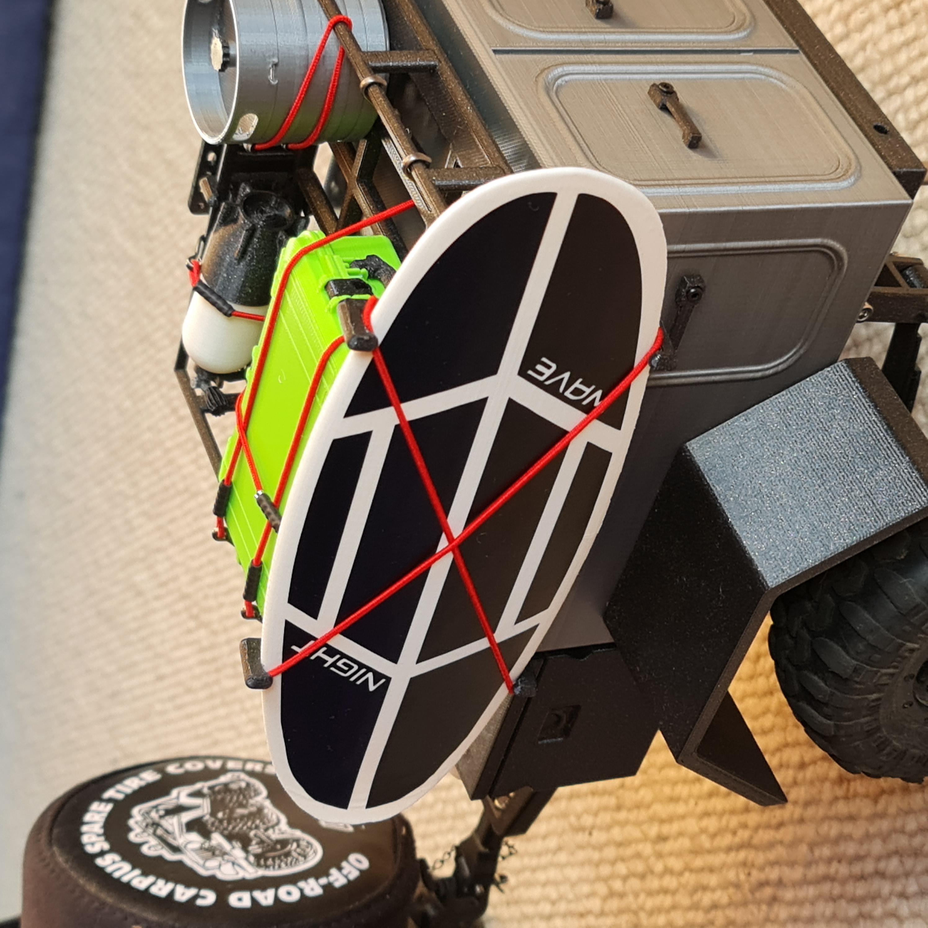 TRAILER ROOF RACK HOLDERS - Scale Surfboard Holder