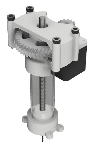 Paste extruder adaptation for 50ml syringe