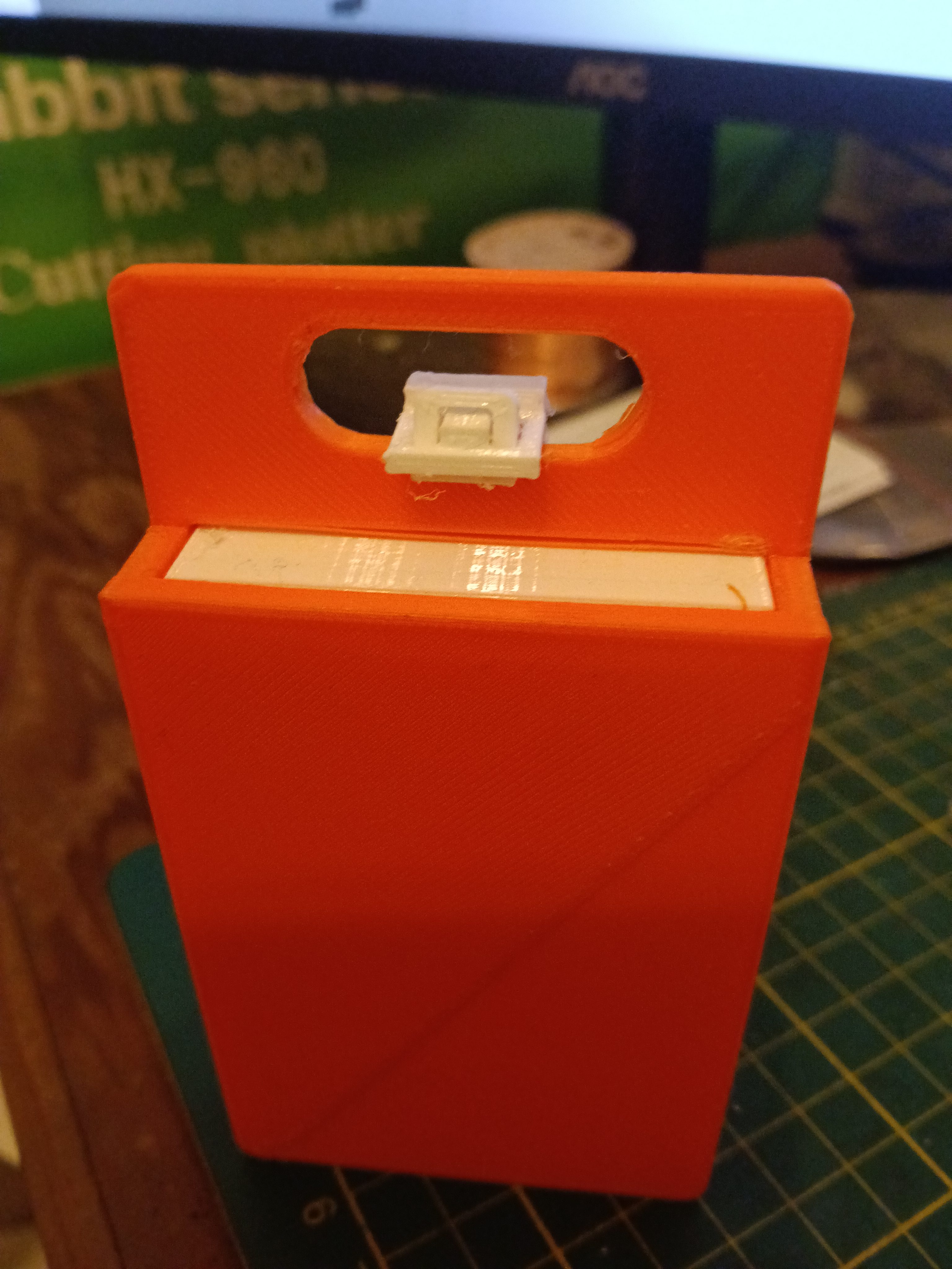 Handy Hanging Storage Box - For Garage, Shed, Electronics, Sewing or Hobby room. For any storage use.