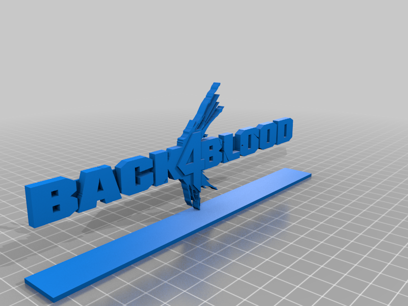 Back 4 Blood logo with base