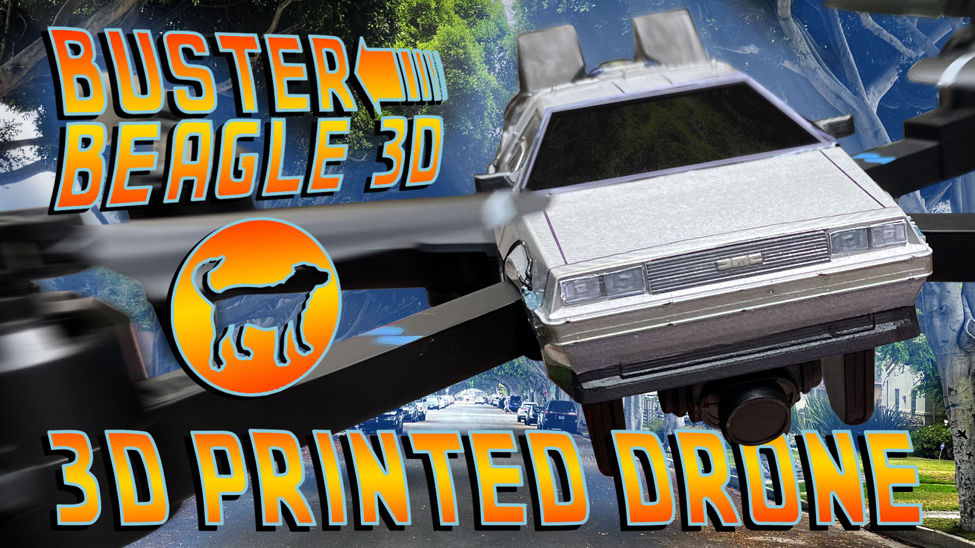 Back to the Future Delorean Drone
