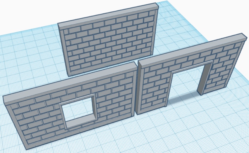 Cinder Block Garden Wall 28mm scale