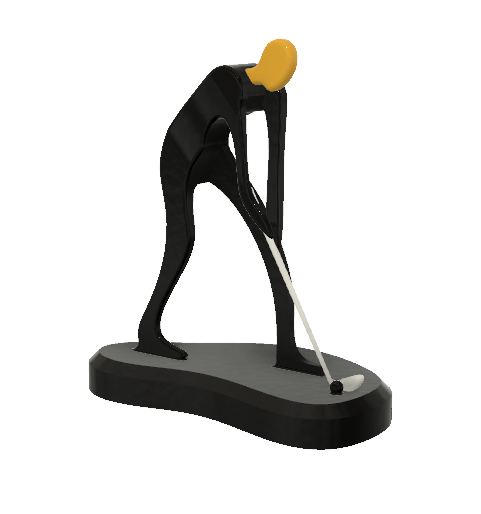 Golf Athlete Minimalist Square