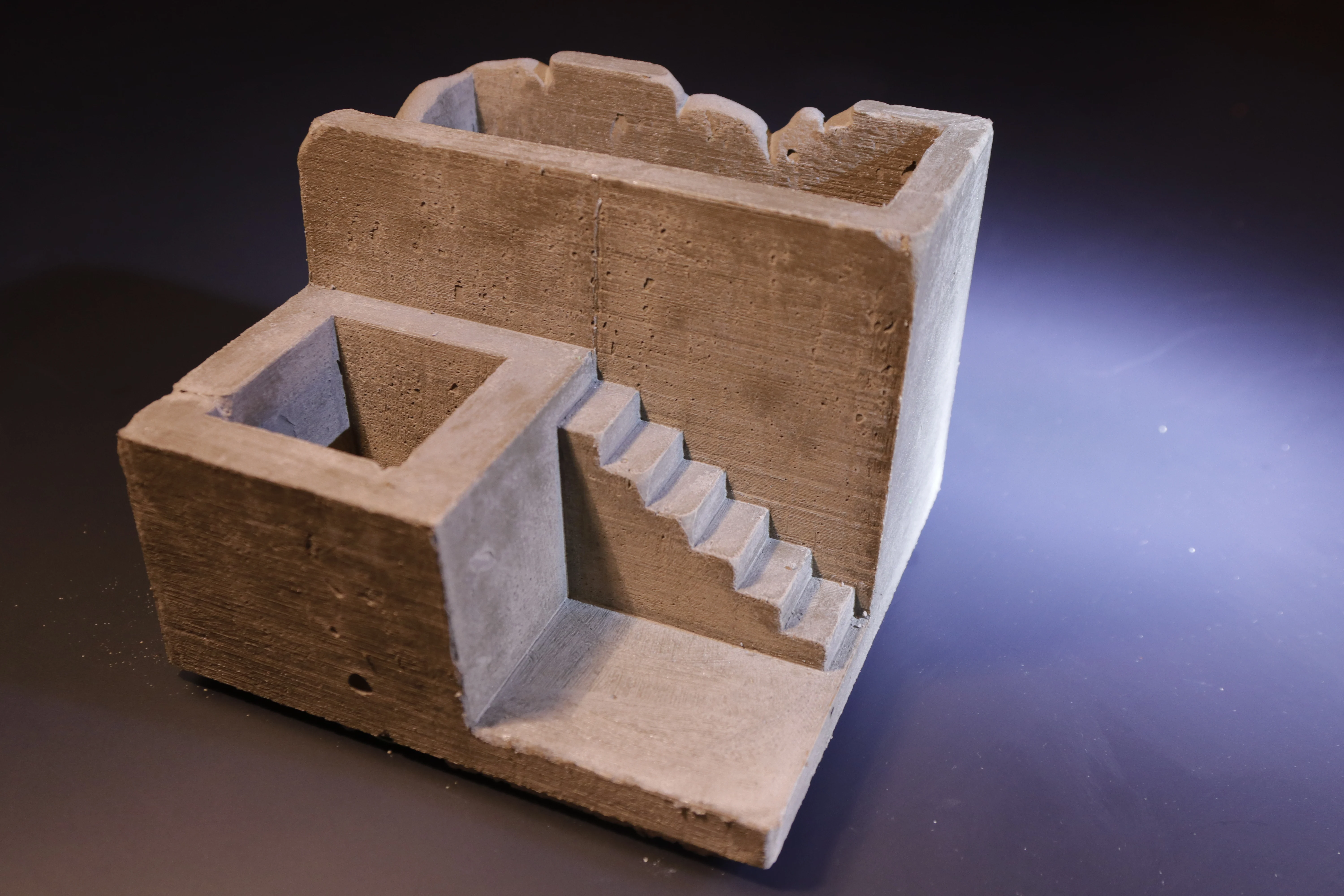 Cement mold plant pot