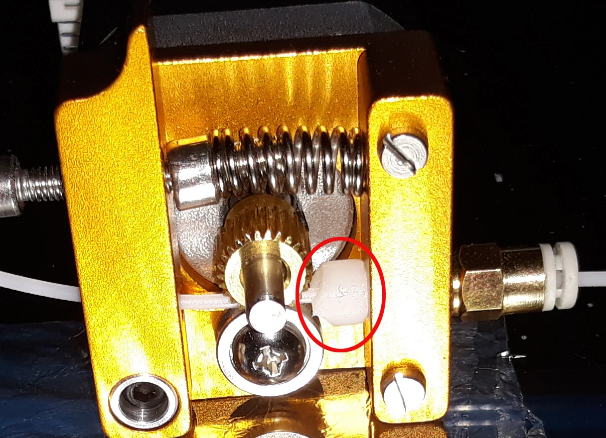 extruder insert for flexable filament