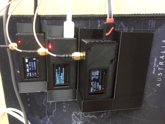 ESP32 TTGO LoRa docking station 3x