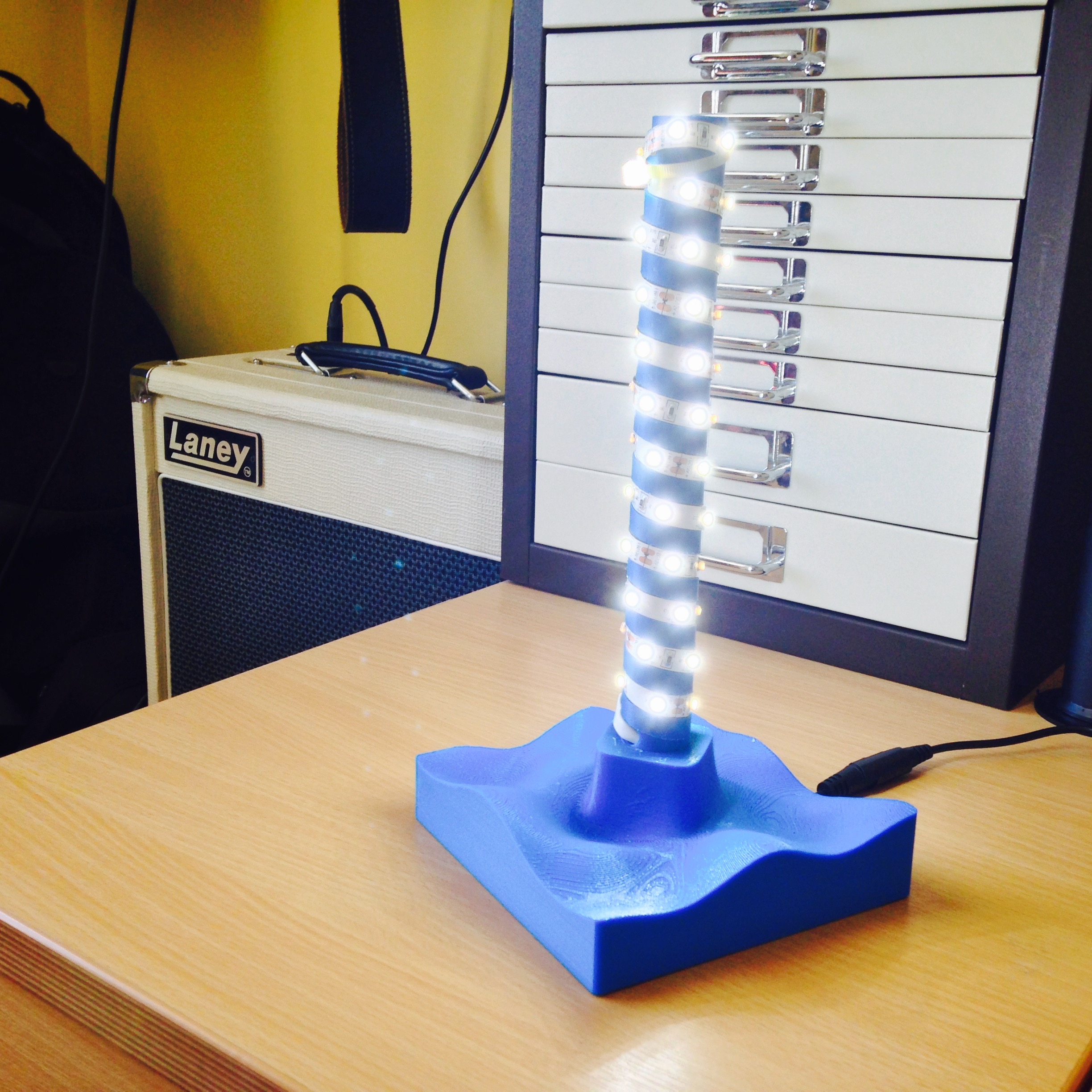 Wave Lamp Base and LED Holder