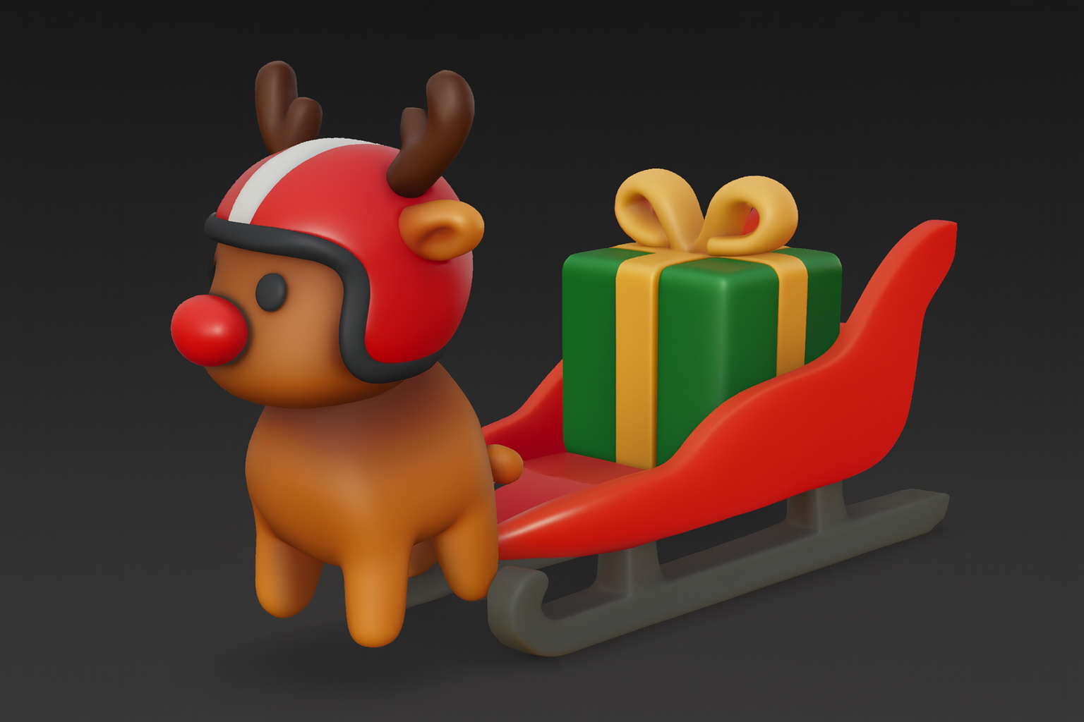 Modular Santa Claus sleigh