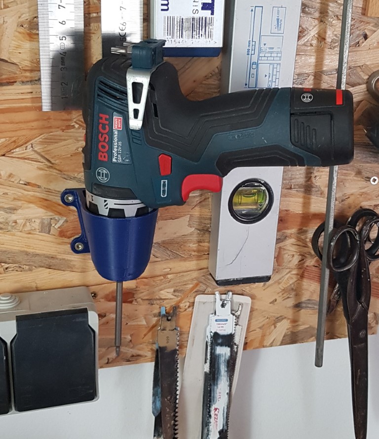 Drill Holder - Bosch GSR 12V and Makita and other - Halter Akkuschrauber