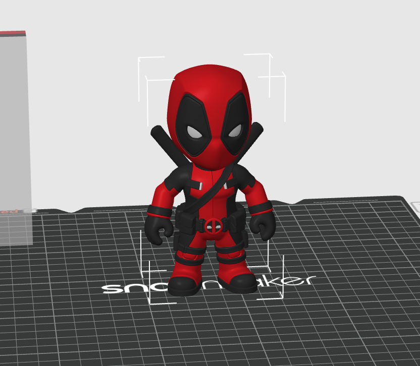 coloured "remix" of ai Deadpool Mini Figure @nexora
