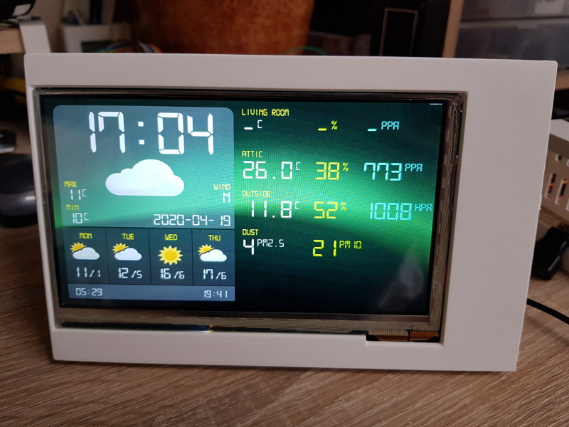 Raspberry Pi Zero Waveshare 7inch LCD case