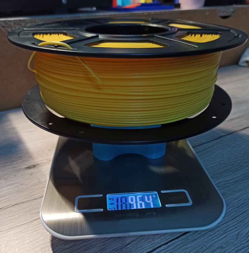 scale attachment for filament spool - Aufsatz Waage für Filamentspule