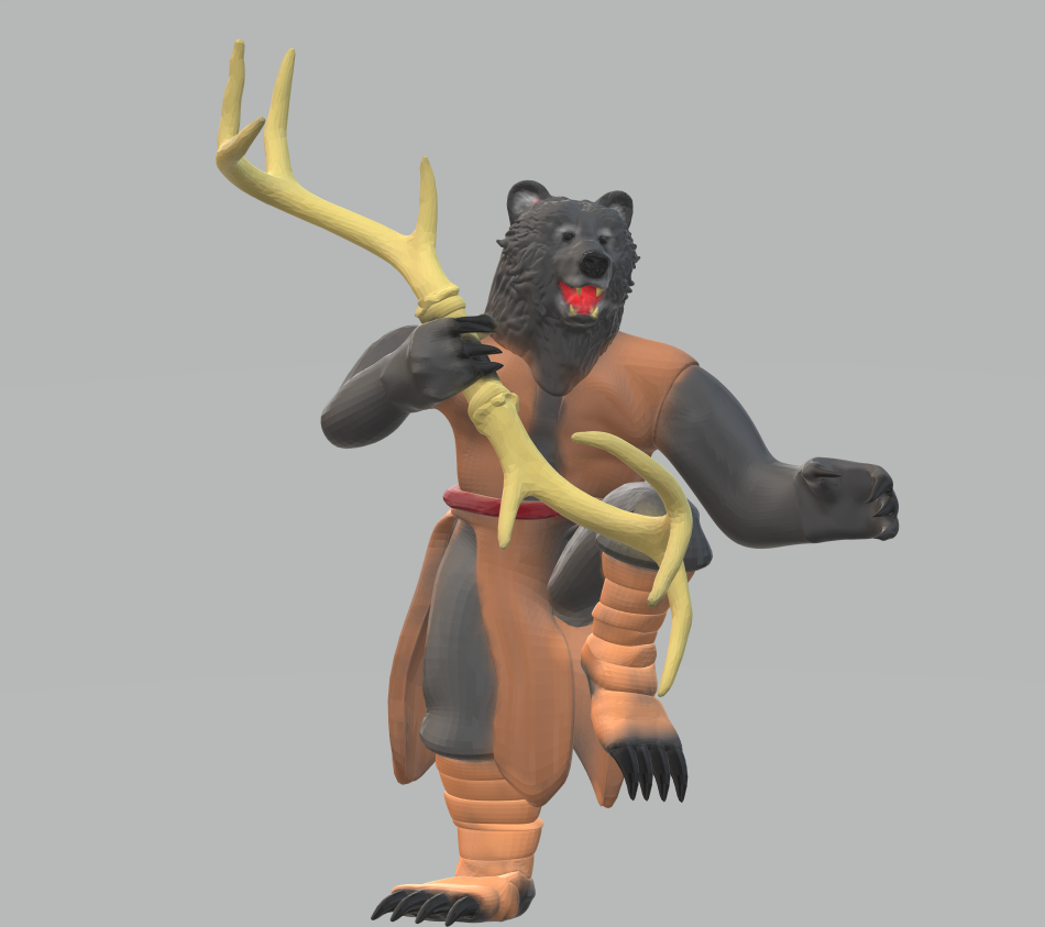Graelu Longslumber, Bearfolk Master of the Stinging Bee Fighting Style