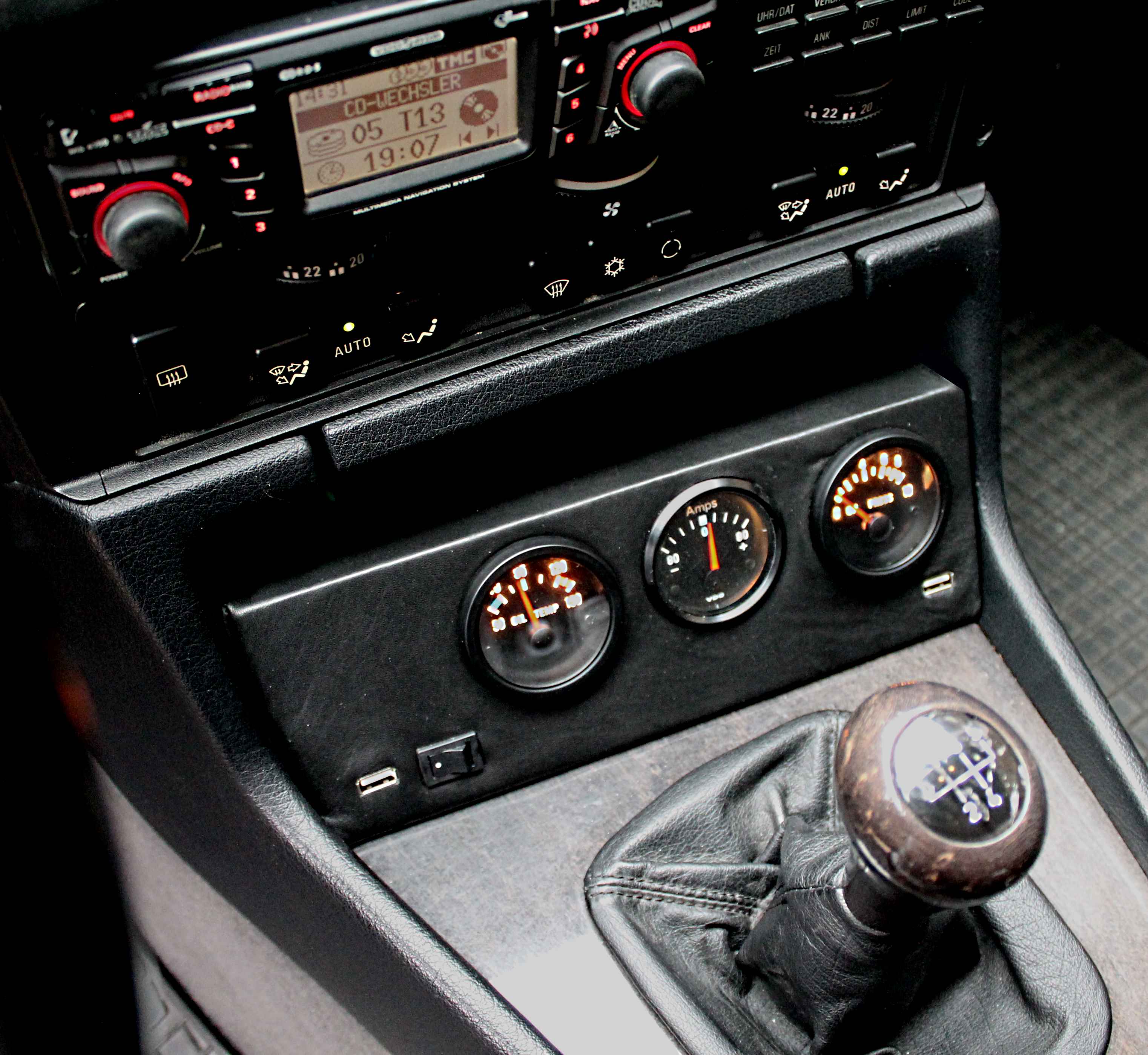 Zusatzinstrumtehalter 52mm gauge for BMW E34 E32