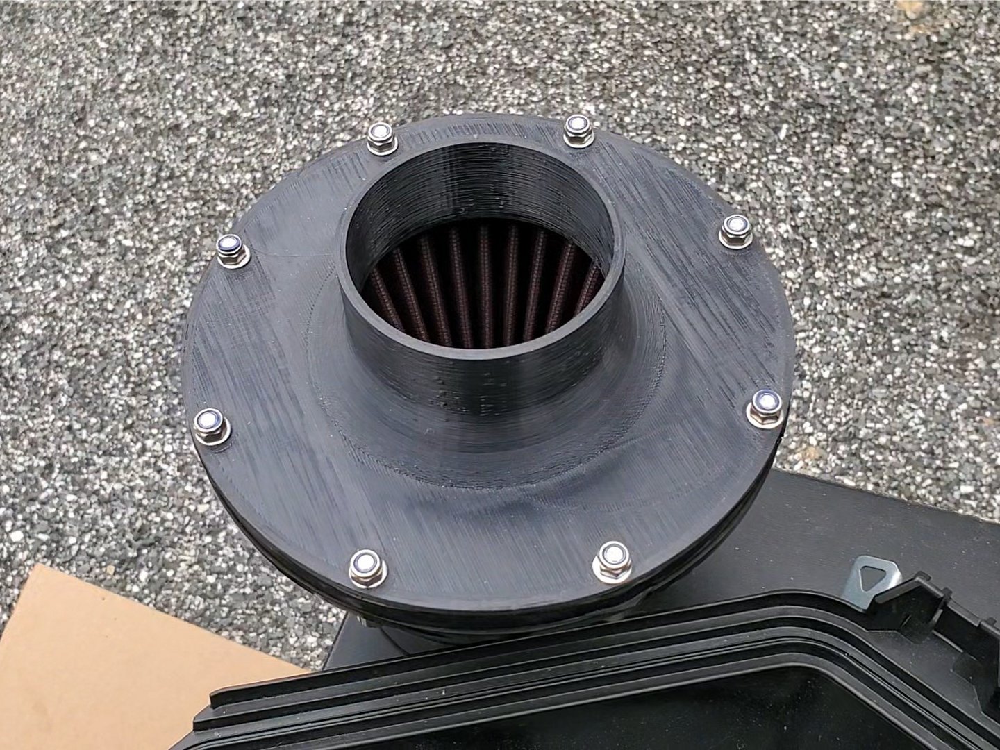 K&N Apollo Universal Intake 3" Outlet Backing