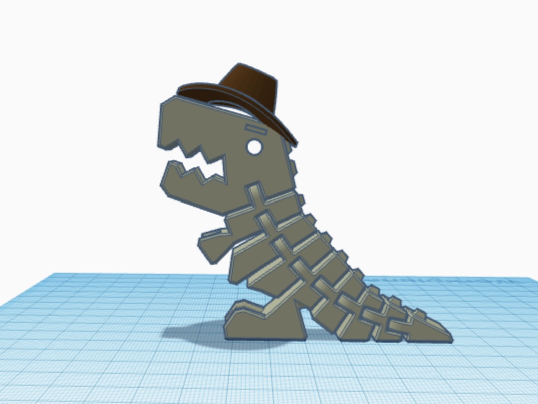 Flexi Rex with Cowboy Hat