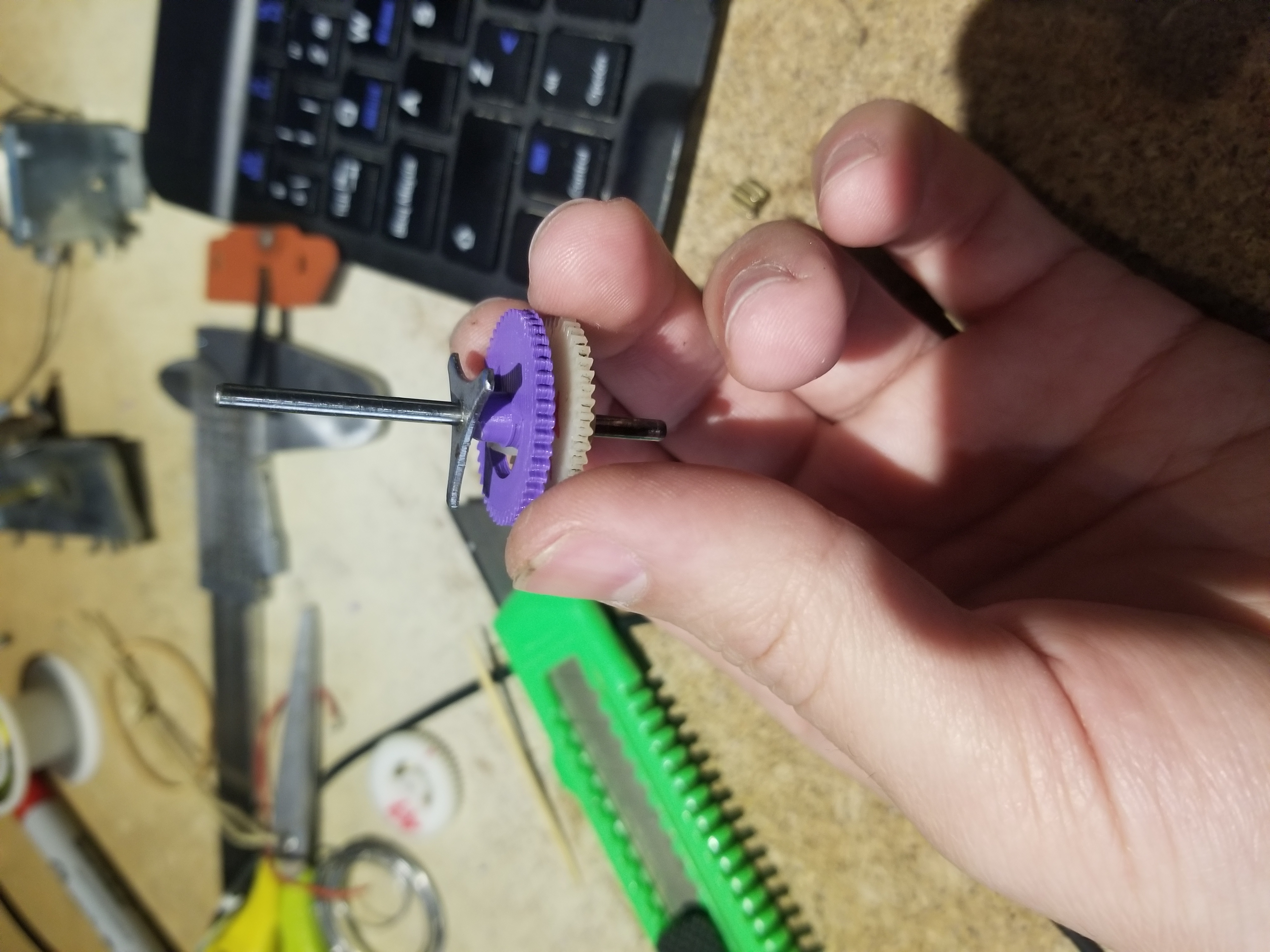 Top half of selector gear for Horikawa/SJM/Kamco/etc. walking/rotating robots.