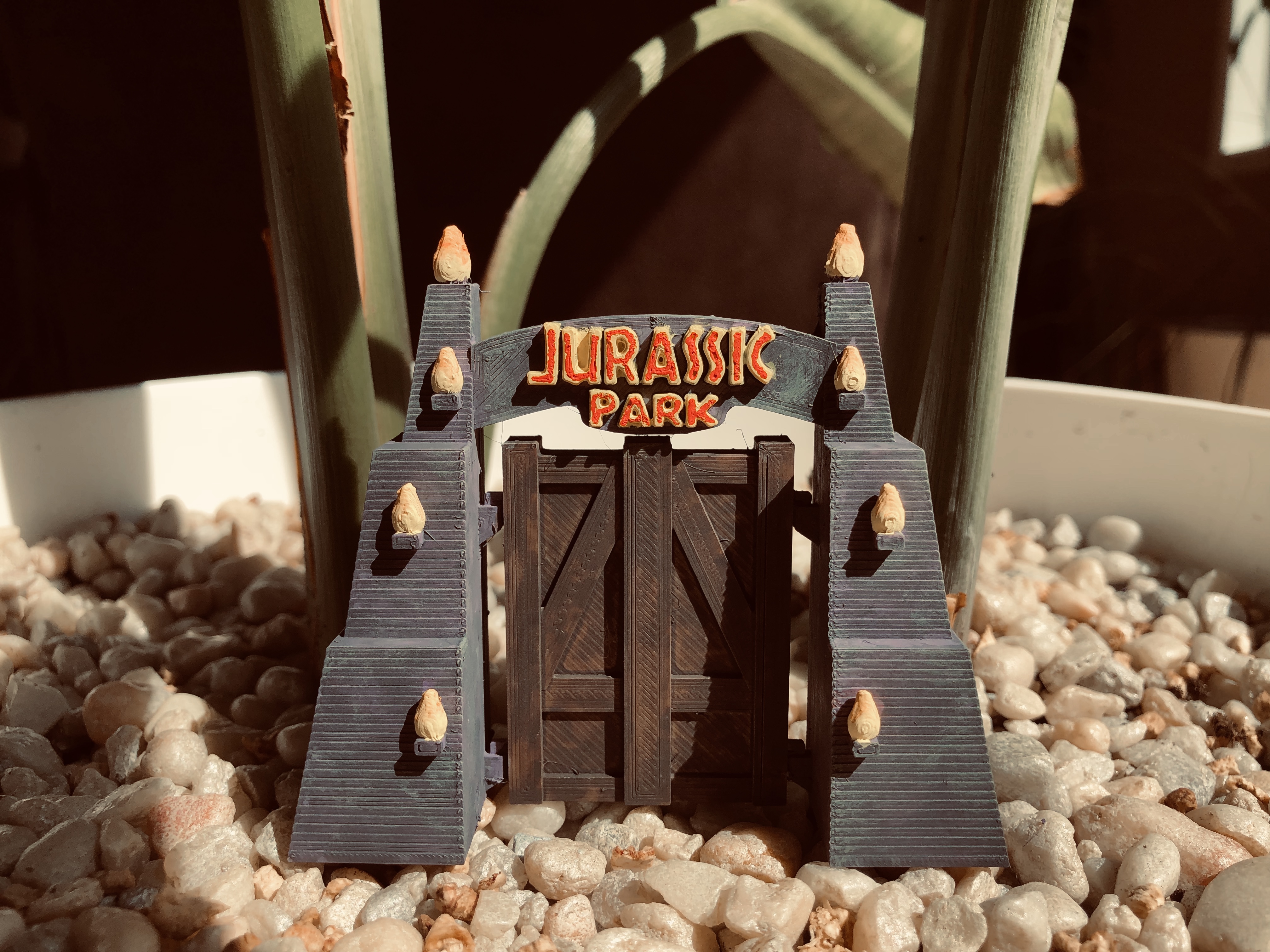 Jurassic Park Gate [no assembly, no supports, shrinkable]
